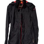 Superdry  The Windmac Professional Black Hooded Windbreaker Jacket Size Small Photo 0