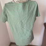 Boden plus size green and grey stripe v neck tee size 16 96% cotton Gray Photo 6