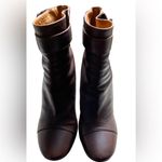 Chloé Chloe Chocolate  Italian Leather Heeled Boots size 7.5 us Photo 4