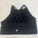 Lululemon  Energy High Neck Long Line Sports Bra Black Size 8 Photo 1