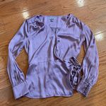 Chelsea28 Satin Wrap Top – Size Small – Mauve Blush Pink Photo 1