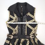 Barok Paris NJ Couture Black & Gold Scuba Material Sleeveless Dress NWT Photo 9