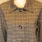 CAbi Houndstooth Sherlock Jacket w Tie Waste Belt Sz Large NWT Photo 4