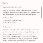 Free People Movement NWOT Free People High Rise Ankle Length Hybrid Leggings Photo 4