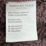 American Eagle  light Purple Sherpa Pullover Hoodie Size large kangaroo pocket Photo 5