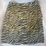 Sincerely Jules  WOMEN’S BLACK GOLD ZEBRA PATTERN SKIRT Sz. MEDIUM NEW Photo 0