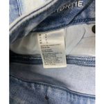 American Eagle  Womens Shorts Sz 8 Blue Denim Hi-Rise Shortie‎ Lace Pockets Holes Photo 2