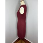 MM.LaFleur  The Giovanna Dress in Textured Ponte Pinot Red Sz 4 Photo 2