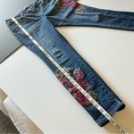 Nine West Gramercy Skinny floral embroidery bohemian Jeans, stretchy, size 8 Photo 5