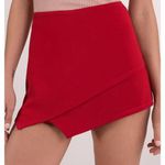 Tobi Red Asymmetrical Skort  Photo 0