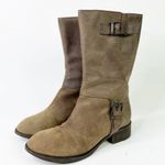 Cole Haan  Nike Air Leora Mid Calf Leather Buckle Boots 9.5 Photo 2