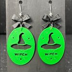Handmade The Witchy Wink Earrings with Black Bows Photo 0