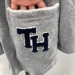Tommy Hilfiger Women’s Size XL Varsity Open Sweater Gray Cozy Sporty Academia Photo 1