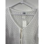 Vintage Deadstock Y2K Crochet Tie Front Cardigan Cottagecore Coquette Size L White Size L Photo 2
