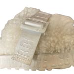 UGG  Fluffita slide on off-white Sherpa sheepskin slippers womens 9 lug sole Photo 4