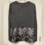 Club Monaco  Claribel Gray Merino Wool 2-in-1 Long Sleeve Blouse Photo 8