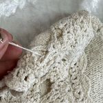 Noille Silk eXchange Crochet Short Sleeve silk Top cardigan vest Photo 10