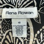 Rena Rowan  Floral Black/White Button Down Blouse Photo 1