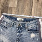 Pistola  Women's Tuxedo Stripe blue denim distressed cut-off jean shorts Photo 2