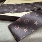 ✨🤎Brown Patterned Silky Scarf🤎✨NEW Brown Photo 1