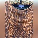 Vivienne Tam Vintage  Long Sleeve Top Leopard Sheer Mesh Lined Small Cropped Photo 1