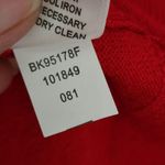 Cable & Gauge red coordinating scarf crewneck sweater size small Photo 8