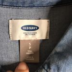 Old Navy  Denim Shirt Dress Loose Fit Long Sleeve Size Small tall spring cute Photo 4