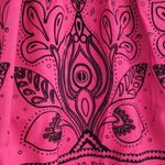 Apt. 9  Red & Black Floral Boho Pleated A-Line Skirt 4 Photo 5