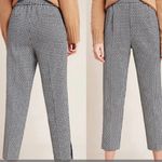 Anthropologie #91 Black Larkin Jacquard Trouser in Black Motif Photo 2