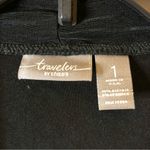 Chico's Chico’s Travelers Slinky Open Front Cardigan Black‎ 1 Photo 2