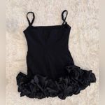 House Of CB NWOT  Lilou Black Ruffle Square Neck Mini Dress Photo 9