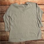 Zenana Outfitters  Grey V Neck Waffle Oversized Long Sleeve Photo 2