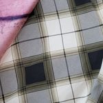 prAna  FLINT MAXI TUNIC SHIRT DRESS GRAY PLAID BUTTON FRONT M Photo 5