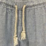 House of Harlow Linen Rayon Pants Blue Striped Boho Wide Leg Summer Beach Sz M Size M Photo 2