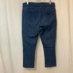st. john's bay Blue Denim Pull On Elastic Waist Straight Leg High Rise Pants Jeans Photo 6