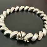 Vintage MILOR Italy 925 Italian Sterling Silver San Marco Link 7.5” Bracelet 21g Photo 2