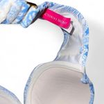 Victoria's Secret Victoria’s Secret blue & white paisley bandeau bikini top w/ rhinestone accents Photo 2