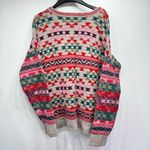 Aeropostale  Geometric Design Sweater With Reverse Knit Long Sleeves Size Large Photo 7