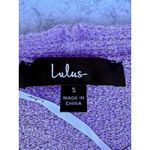 Lulus Comfy Memories Lavender Knit Open Photo 9