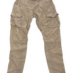 Armani Exchange Cargo Pants Women X Small Beige Drawstring Jogger Pockets Photo 0