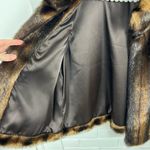 Valerie Stevens Vintage  Multi Brown Faux Fur Vest Size L/XL Photo 5