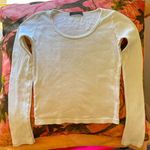 Brandy Melville  white long sleeve tee  Photo 5