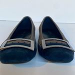 VANELI Nicci Leather Suede Ballet Flat w Buckle Detail Navy Gray Size 7M Blue Photo 8