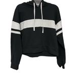 Forever 21 black and white cropped hoodie Photo 0