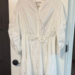 ASTR The Label White Cotton Button Front Tiered Ruffle Dress Size XS Photo 0