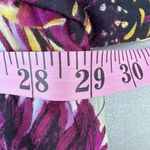 Ava & Viv  Floral Quilted Purple Yellow Zip Up Sweater Jacket Photo 7