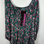 City Studio XL Green Floral Bow Mini Dress Cottagecore Romantic Boho Coquette Size undefined Photo 0