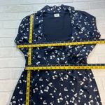 Aritzia Sunday Best Wrap Dress 6 Savoy Cherry Print Navy Blue Ruffle Feminine Photo 13