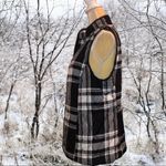 Croft & Barrow  black & white plaid vest Photo 3