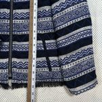 Ann Taylor LOFT Jacket Blazer Fringe Trim Aztec Blue White Black Size Womens 4 Photo 8